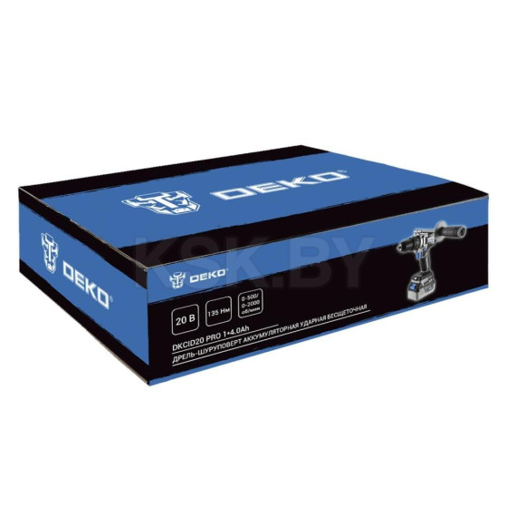 Дрель-шуруповерт ударная аккумуляторная DEKO DKCID20 PRO 085-1068 (085-1068) 