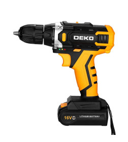 Дрель-шуруповерт аккумуляторная DEKO Sharker 16V 083-1108