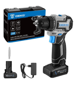 Дрель-шуруповерт аккумуляторная DEKO Loner 20V PRO 085-1010