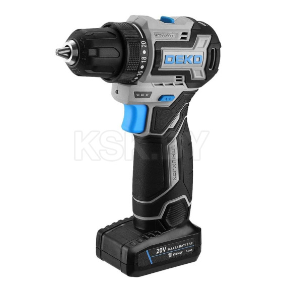 Дрель-шуруповерт аккумуляторная DEKO Loner 20V PRO 085-1010 (085-1010) 