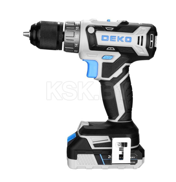 Дрель-шуруповерт аккумуляторная DEKO Loner 20V 085-1006 (085-1005) 
