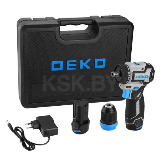 Дрель-шуруповерт аккумуляторная DEKO Loner 12V PRO 085-1122 (085-1122) 