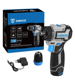 Дрель-шуруповерт аккумуляторная DEKO Loner 12V PRO 085-1121