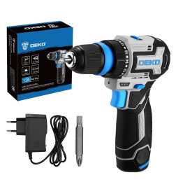 Дрель-шуруповерт аккумуляторная DEKO Loner 12V PRO 085-1121