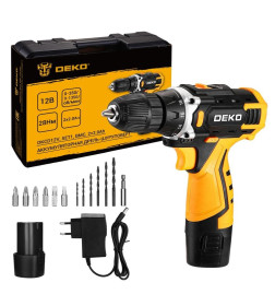 Дрель-шуруповерт аккумуляторная DEKO DKCD12V 083-1022