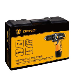 Дрель-шуруповерт аккумуляторная DEKO DKCD12V 083-1022