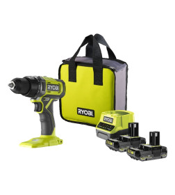 Дрель-шуруповерт аккумуляторная RYOBI RDD18-2C20S ONE +