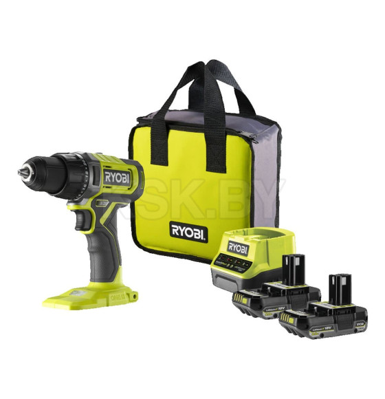 Дрель-шуруповерт аккумуляторная RYOBI RDD18-2C20S ONE + (5133005520) 