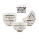 Набор пиал (6 пр.) Lavenir "Аделина" 255 мл, 11,5 см, 4,5" 154-213 фарфор (79383) 