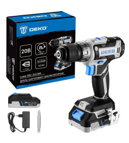 Дрель-шуруповерт аккумуляторная DEKO Loner 20V 085-1006