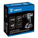 Дрель-шуруповерт аккумуляторная DEKO Loner 20V 085-1006 (085-1005) 