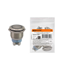 Кнопка EB2Q-1910NE/R металлическая с подсветкой красная 1з TDM SQ0704-0086