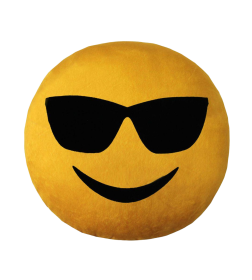 Подголовник дополнительный "Крутой" 30x30 см (желтый) MATEX EMOJI. SMILE 26-808