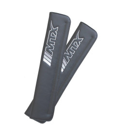 Накладка на ремень безопасности 35x7 см (серый, комплект 2 шт.) MATEX MTX 26-464
