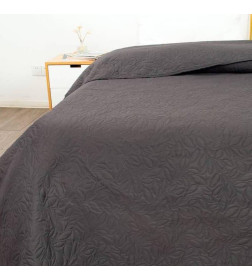 Покрывало MATEX DECORATIVE COVER. LEAFS. Размер: 200x220 Цвет: темно-серый