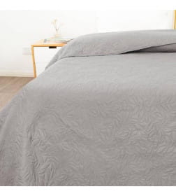 Покрывало MATEX DECORATIVE COVER. LEAFS. Размер: 200x220 Цвет: светло-серый