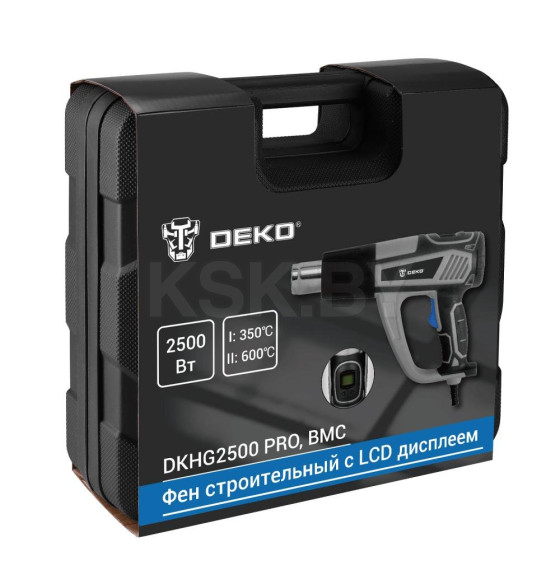 Фен строительный (термовоздуходувка) DEKO DKHG2500 PRO (085-1078) 