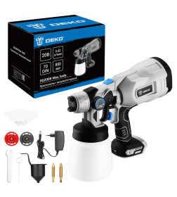 Краскопульт аккумуляторный DEKO SG20DK Max