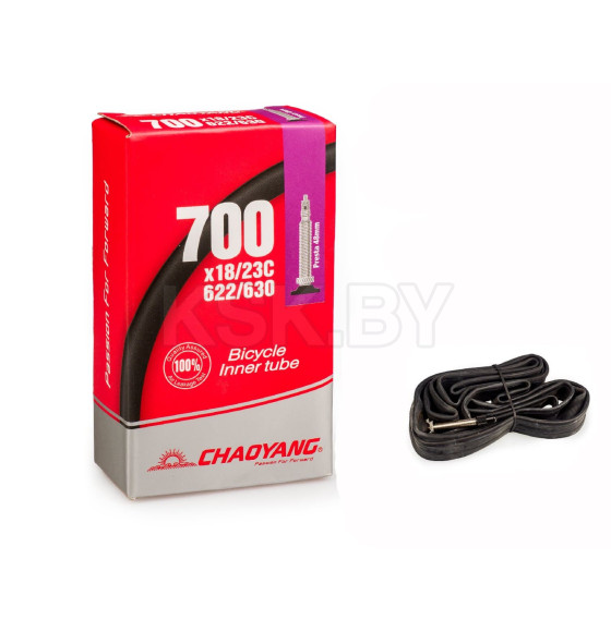 Камера велосипедная бутиловая 700х18/23C FV-48MM CHAOYANG Y122308 (Y122308) 