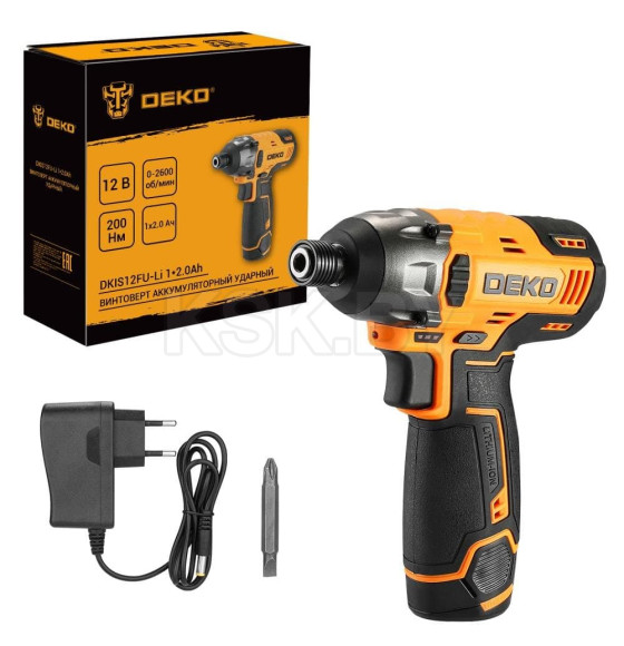 Винтоверт аккумуляторный DEKO DKIS12FU-Li (085-1110) 