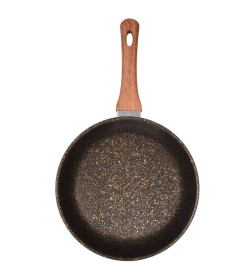 Сковорода 24/6 см "Granit ultra black-gold" Kukmara сгбг241а