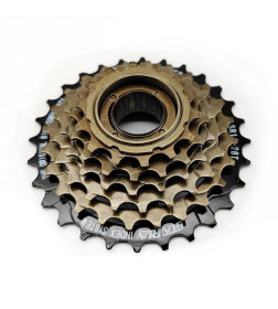 Трещотка SunRun FW-M628, 14-28T, 6 передач, коричневый/чёрный