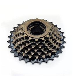 Трещотка SunRun FW-M728, 14-28T, 7 передач, коричневый/чёрный