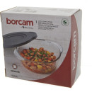 Форма для запекания 0,84 л с серой пластиковой крышкой Borcam 59133 (00112157) 