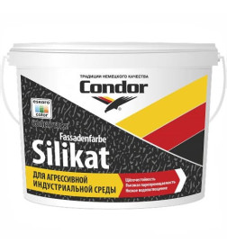 Краска водно-дисперсионная фасадная CONDOR Fassadenfarbe-Silikat ведро 14,2 кг 