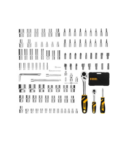 Набор головок и бит 1/2", 1/4" CrV S2 (109 предметов) Denzel 15814