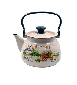 Чайник сферический 3,5 л Травы прованса пудра КМЗ 42115-133/6