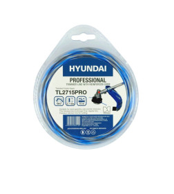 Леска для триммера 2,7 мм х 15 м трехслойная сечение витое HYUNDAI TL-2715 PRO