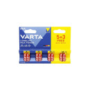 Батарейка Varta LONGLIFE MAX POWER (MAX TECH) LR03 AAA BL5+3 Alkaline 1.5V (4703) (4703101428) 