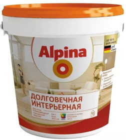 Краска в/д внутр. Alpina Долговечная интерьерная База 1, 2,5 л  (3,75 кг)