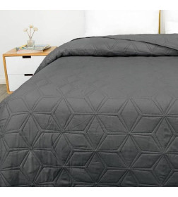 Покрывало MATEX DECORATIVE COVER. FLOWER. Размер: 220x240 Цвет: темно-серый