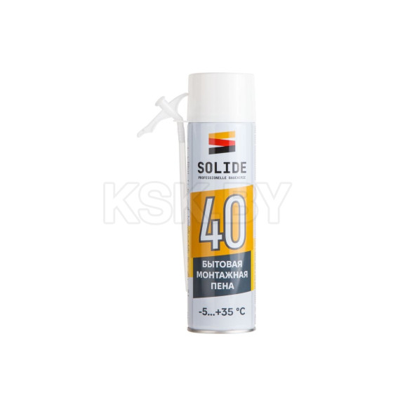 Пена монтажная бытовая всесезонная SOLIDE Foam 40 500 мл (SL-37025-1)