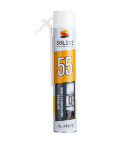 Пена монтажная бытовая всесезонная SOLIDE Foam 55 750 мл