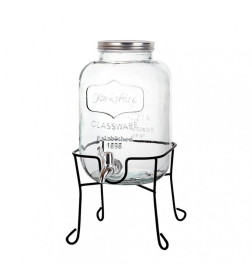 Банка для лимонада на металлической подставке 6 л 4433