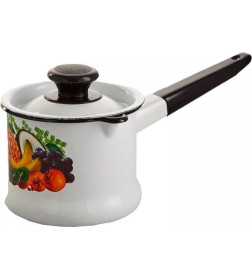 Ковш с крышкой 1,0 л СА белый КМЗ 90204-072/4