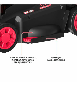 Газонокосилка аккумуляторная P.I.T. PLM20H-330B/1
