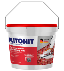 Затирка эпоксидная "PLITONIT COLORIT Easy Fill" - Серебристо-серый, 1кг., для межплиточных швов и реактивный клей для плитки  
