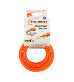 Леска для триммера 2,4 мм х 15 м сечение витое ELAND TW-2415