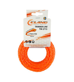 Леска для триммера 2,7 мм х 15 м сечение витое ELAND TW-2715
