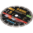 Диск алмазный отрезной 230х22,2 мм сегментный, сухой рез HWD92 Denzel 731040 (731040) 