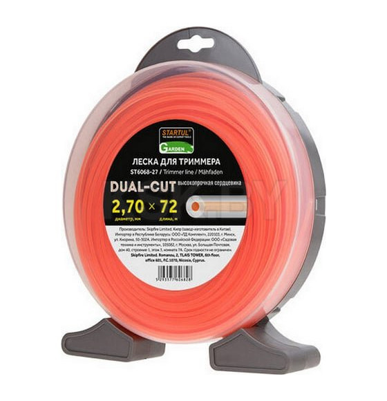 Леска 2.7 мм х 72 м сечение круг DUAL-CUT STARTUL GARDEN ST6068-27 (ST6068-27) 