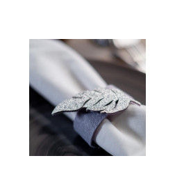 Набор колец для салфеток Silver feathe ( 4 шт) 4.8×6.5 см, 100% п/э, фетр 6931623 Доляна