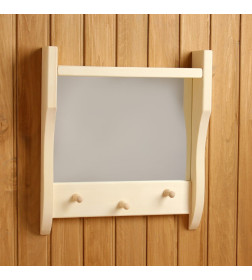 Зеркало резное с 1 полкой и 3 крючками, 45×50×10 см 4430972 Добропаровъ