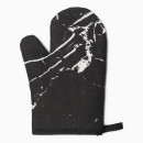 Варежка-прихватка цвет черный/мрамор 26*16 см, 100% п/э 9687381 Доляна  (9687381) 