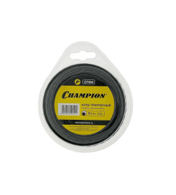 Леска для триммера 2,4 мм х 12 м сечение витой эллипс Ellipse Twist CHAMPION C7100