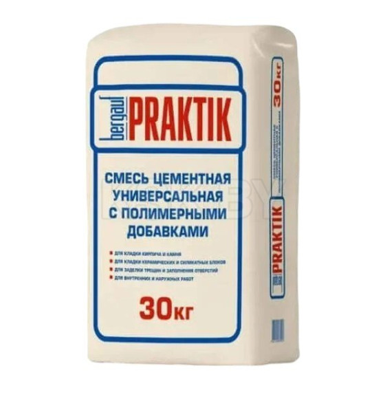 Кладочная смесь Bergauf Praktik универсальная. М100. 30 кг.